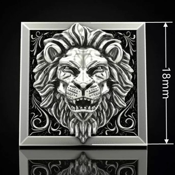 Two Tone Hidden Secret Chamber Lion’s Head Ring! - Picture 4 of 7